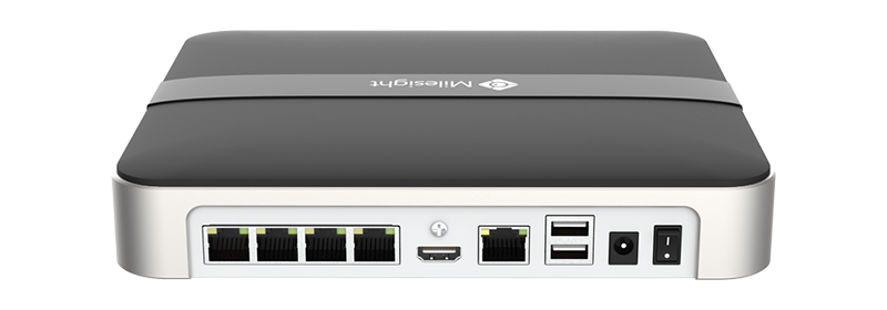 MILESIGHT - NVR ultra-mini 4 ports PoE 4 canaux